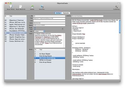 ObjectiveCeeds: Application